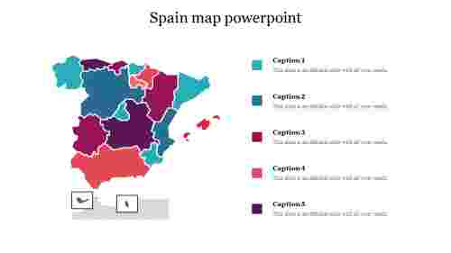 Spain map powerpoint